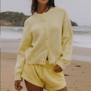 Daily Drills Button Up Sweater - Butter